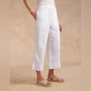 White Linen Free People Pants